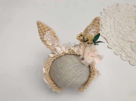 baby bunny headband, toddler easter headband, toddler bunny ears, child bunny ears