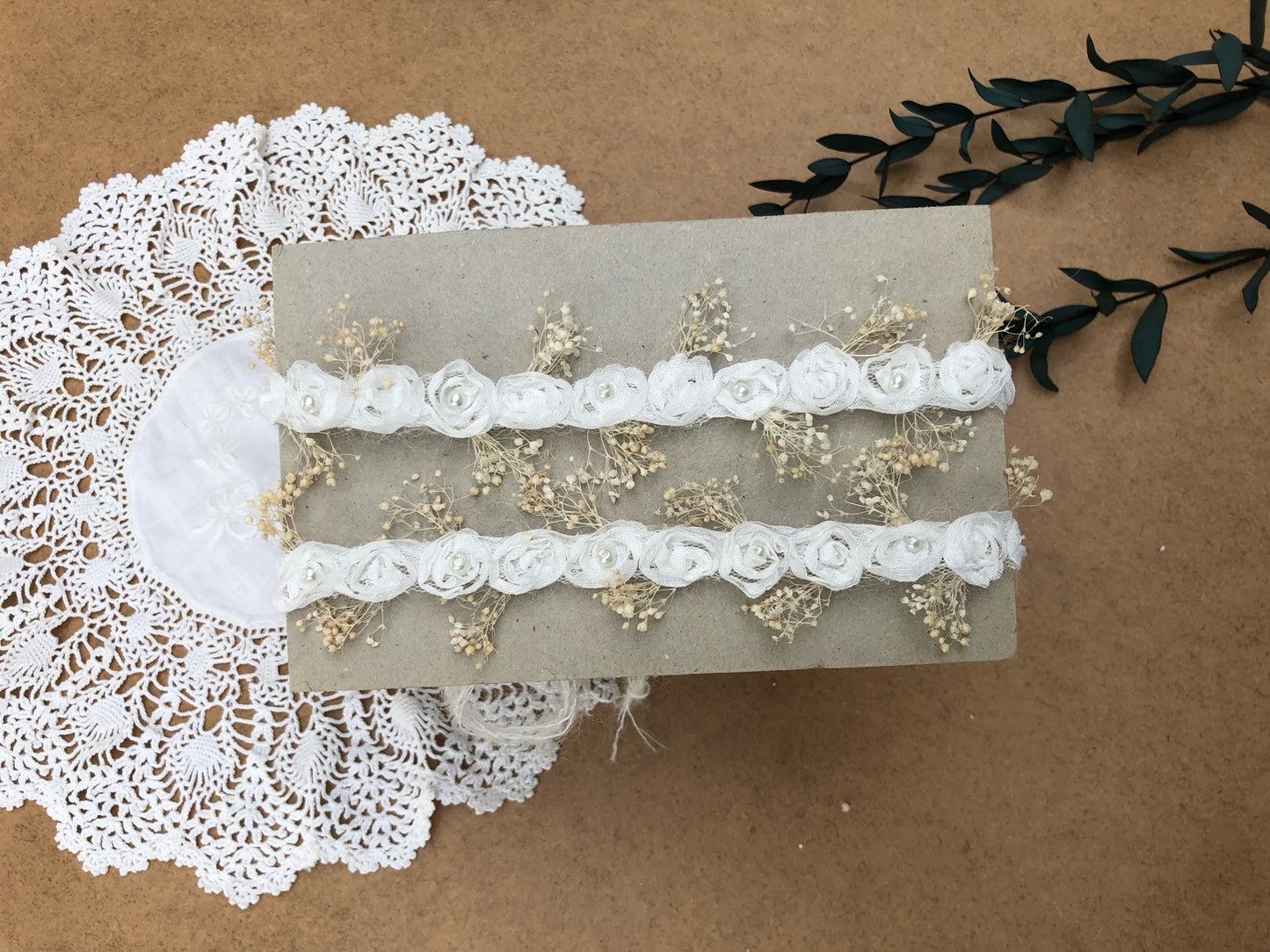 baby flower headband, newborn tiebacks, baby tie back, photography headband, newborn photography headband, ivory baby headband, baptism headband, christening headband