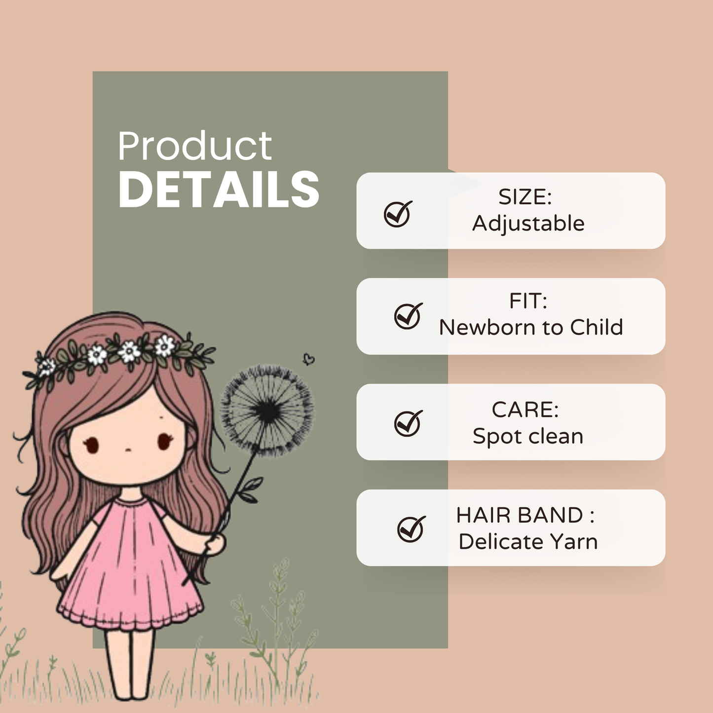 Layan - Newborn Tulle Crown Baby Bow Headband