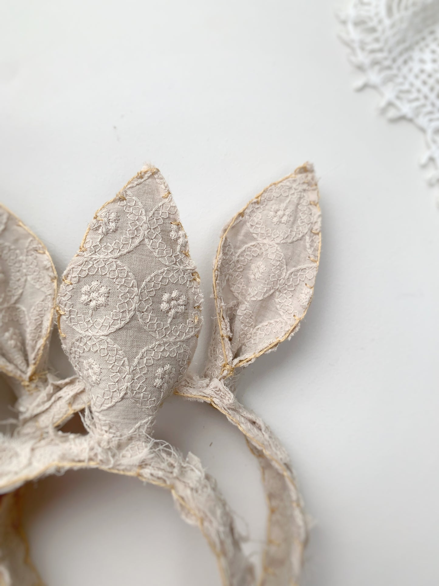 detail of the back of the headband