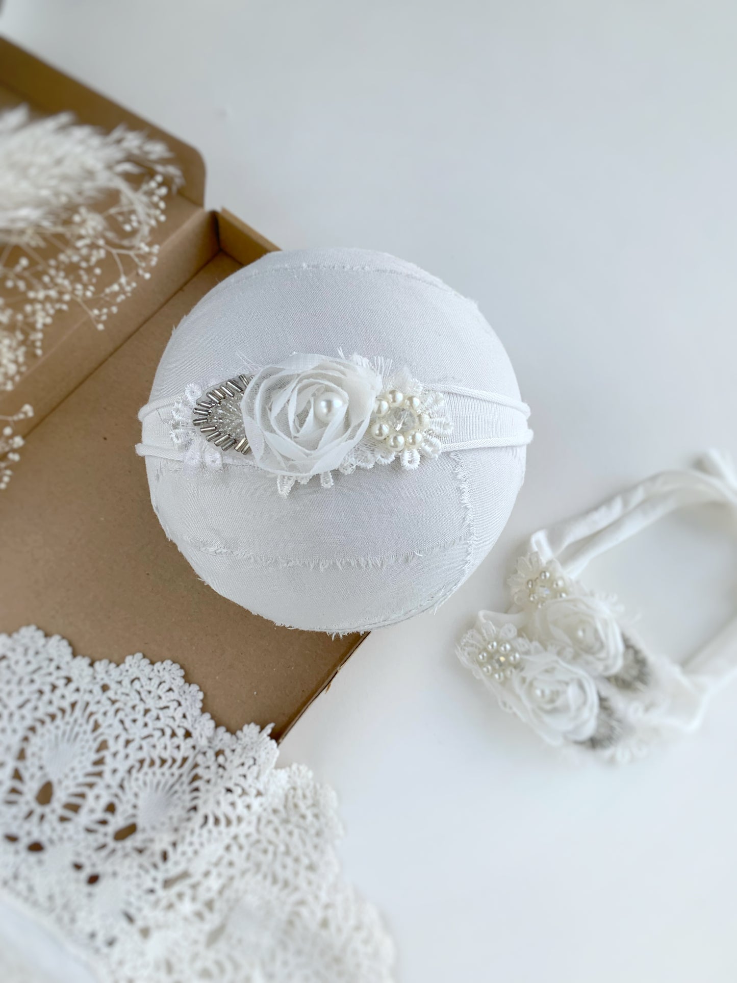 Christening baby headband, baby headbands UK, baby flowers headband, newborn headbands, baby headbands