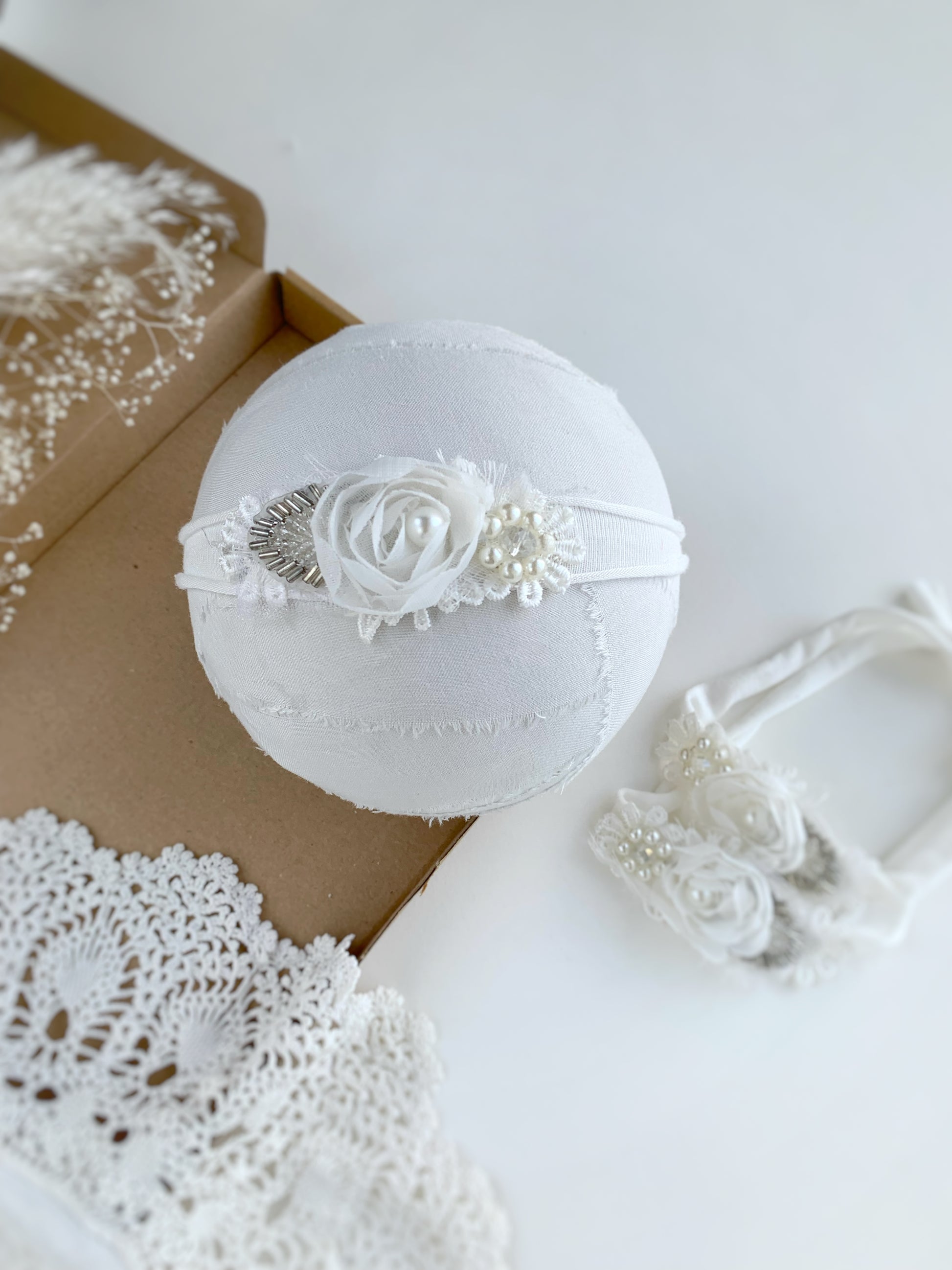 Christening baby headband, baby headbands UK, baby flowers headband, newborn headbands, baby headbands