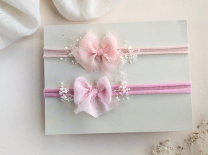 baby bow headband, baby bows, handmade baby headband, small baby bows.