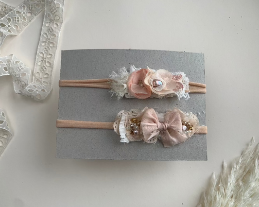 newborn bows, newborn flower headbands