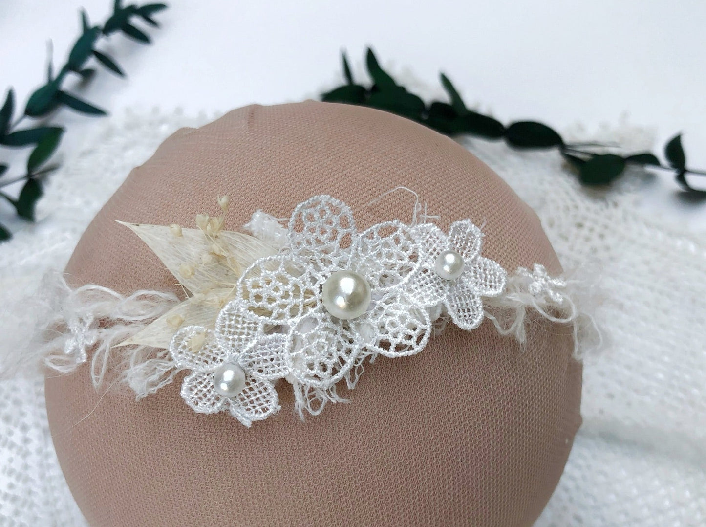 dainty headband, baby flower headband, newborn headband, newborn photography, photo props, flower headband, white baby headband, ivory headbands, baptism headbands