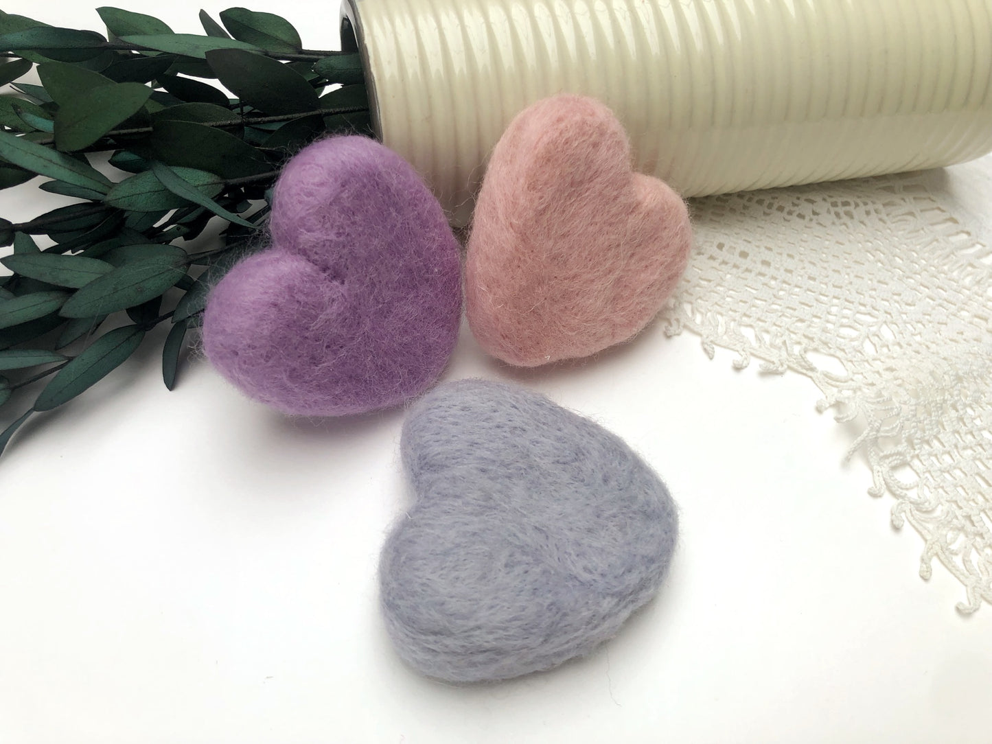 baby posing toys, photography props, newborn props, felted heart, tiny hearts, needle felted hearts