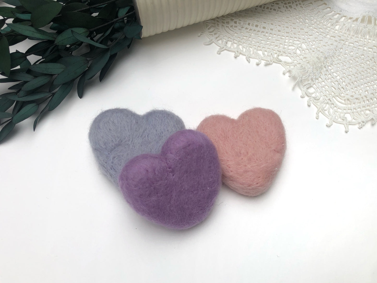 baby posing toys, photography props, newborn props, felted heart, tiny hearts, needle felted hearts