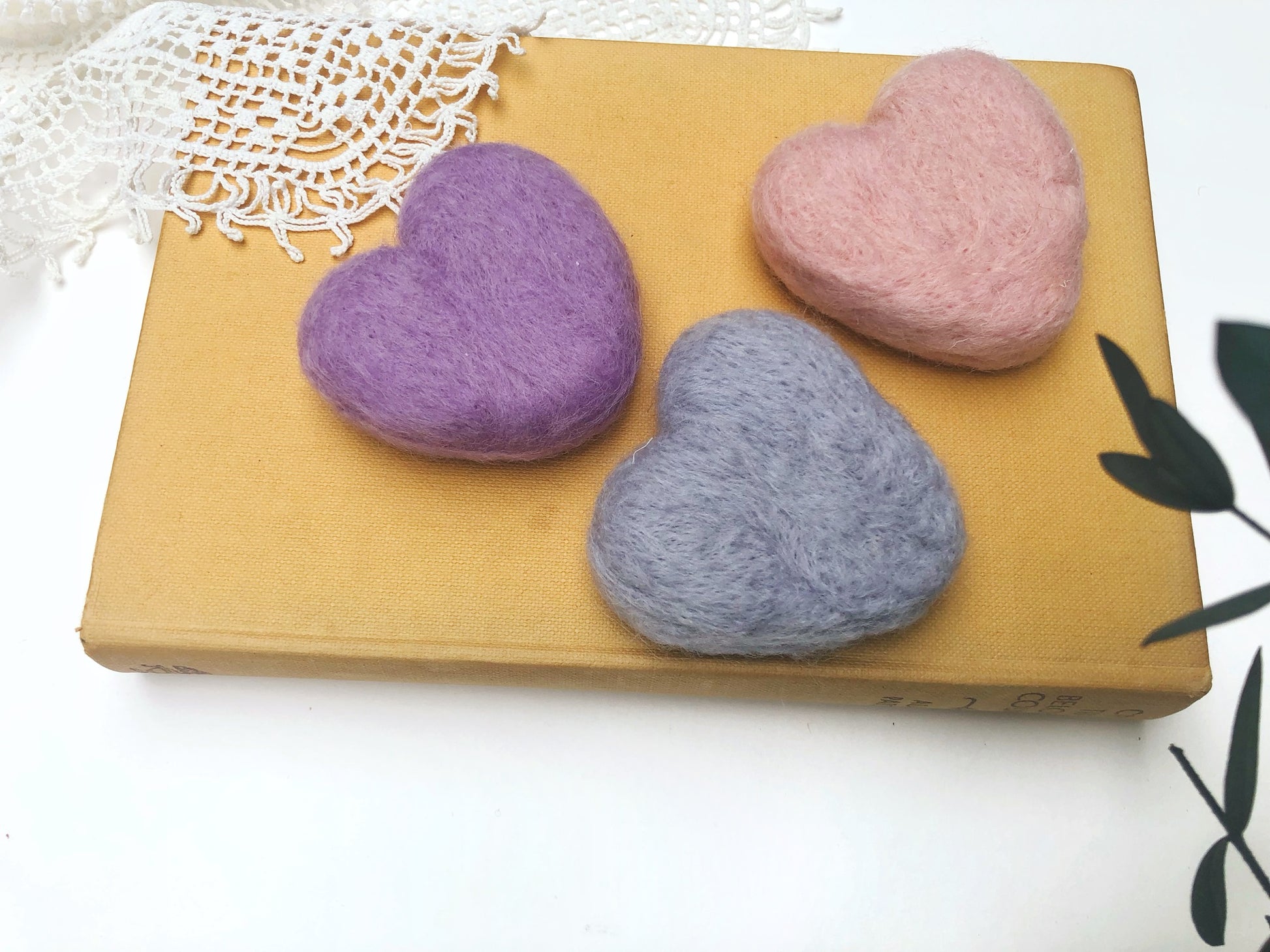 baby posing toys, photography props, newborn props, felted heart, tiny hearts, needle felted hearts