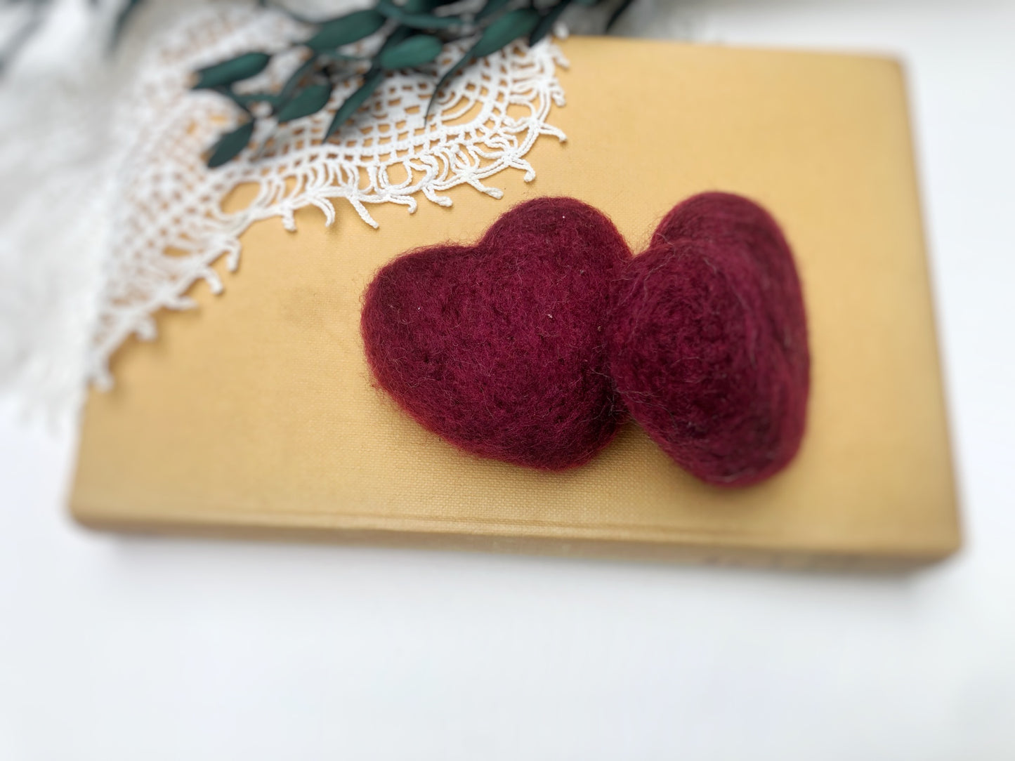 baby posing toys, photography props, newborn props, felted heart, tiny hearts, needle felted hearts