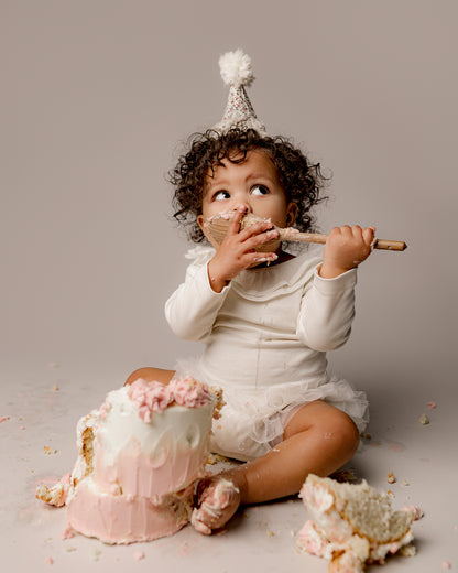 Smash cake party hat personalized Baby boy birthday photo props