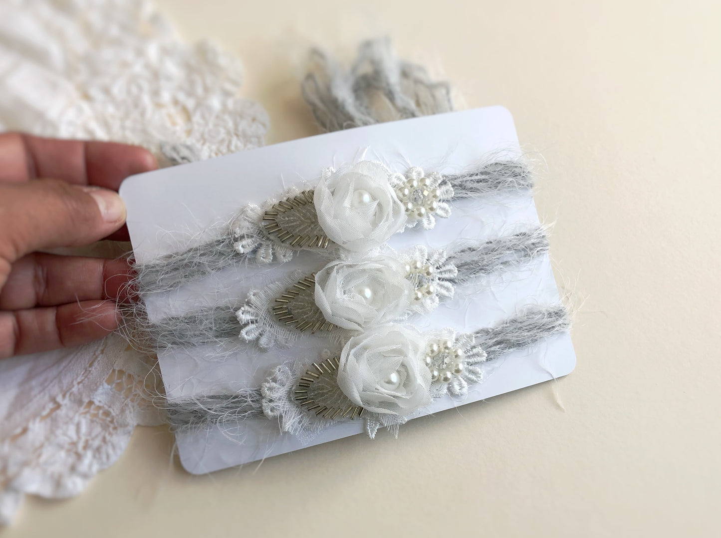 baptism headband, Christening baby headband, baby flower headband, baby headband, newborn headband, handmade headband, 