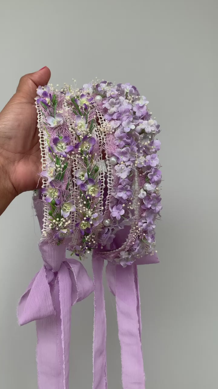 flower crown, baby shower gift, baby headband,  flower girl, wedding headpiece, lilac flower crown, flower girl crown