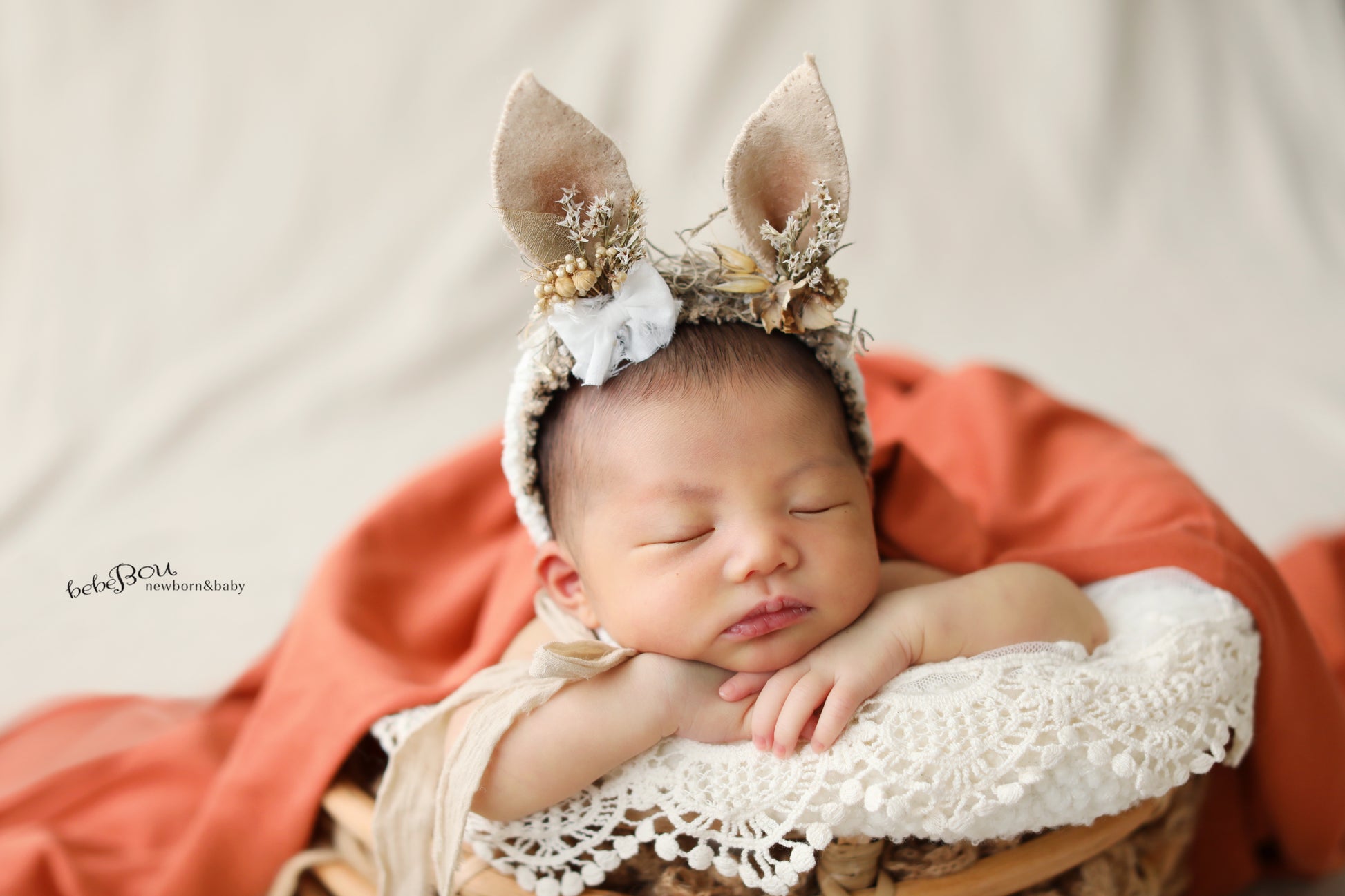 bunny headband, newborn headband, baby headband, Easter baby headband, cute baby headband, Newborn photography, handmade baby headbands