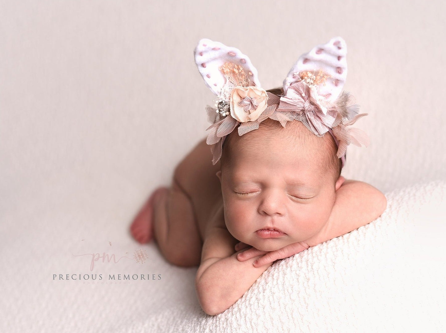 easter baby headbands, newborn rabbit ears, 