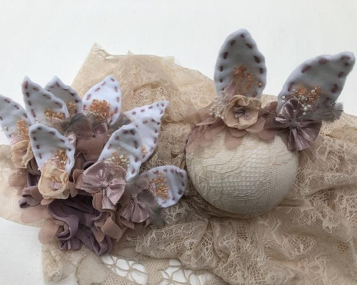 newborn bunny, Easter baby headband, baby props