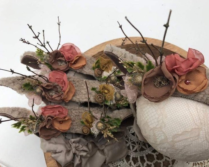 baby deer headband, newborn deer headband