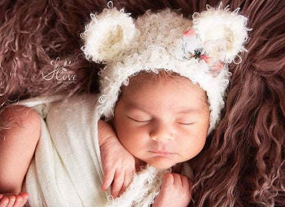 newborn prop bear, newborn photography props, baby bear