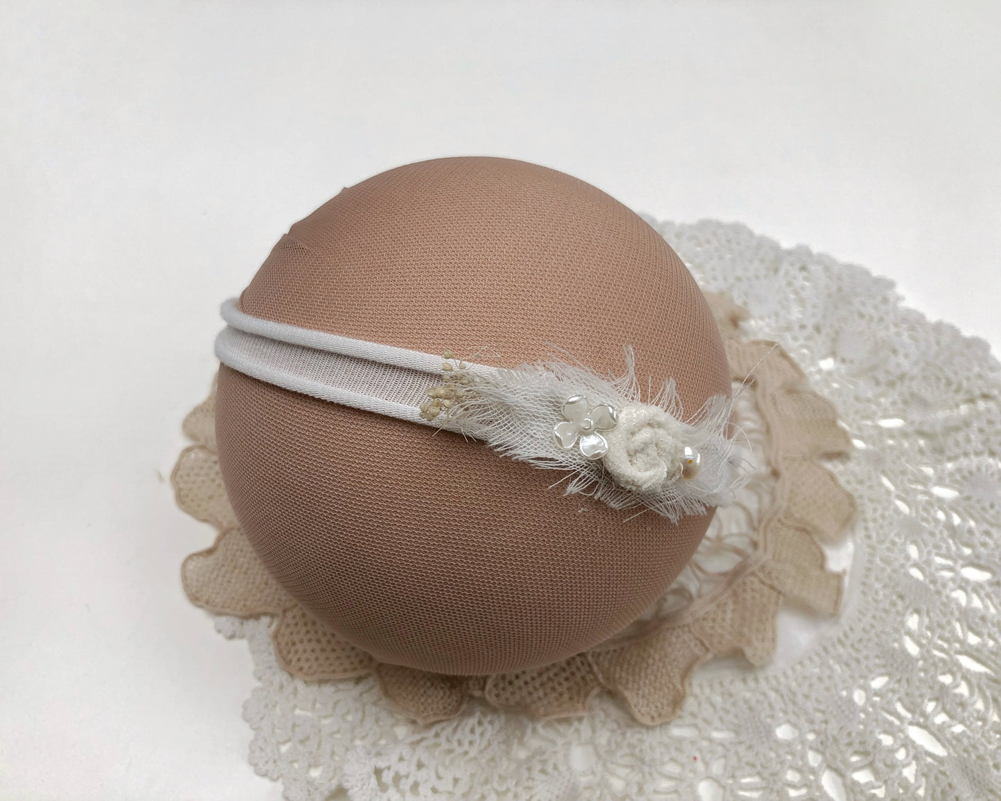 baby headband, newborn headband, baby photography, dainty delicate, baby props, newborn photo props, baby photography headband, leaf headband, baby leaf headband, ivory baby headband, baby flower headband