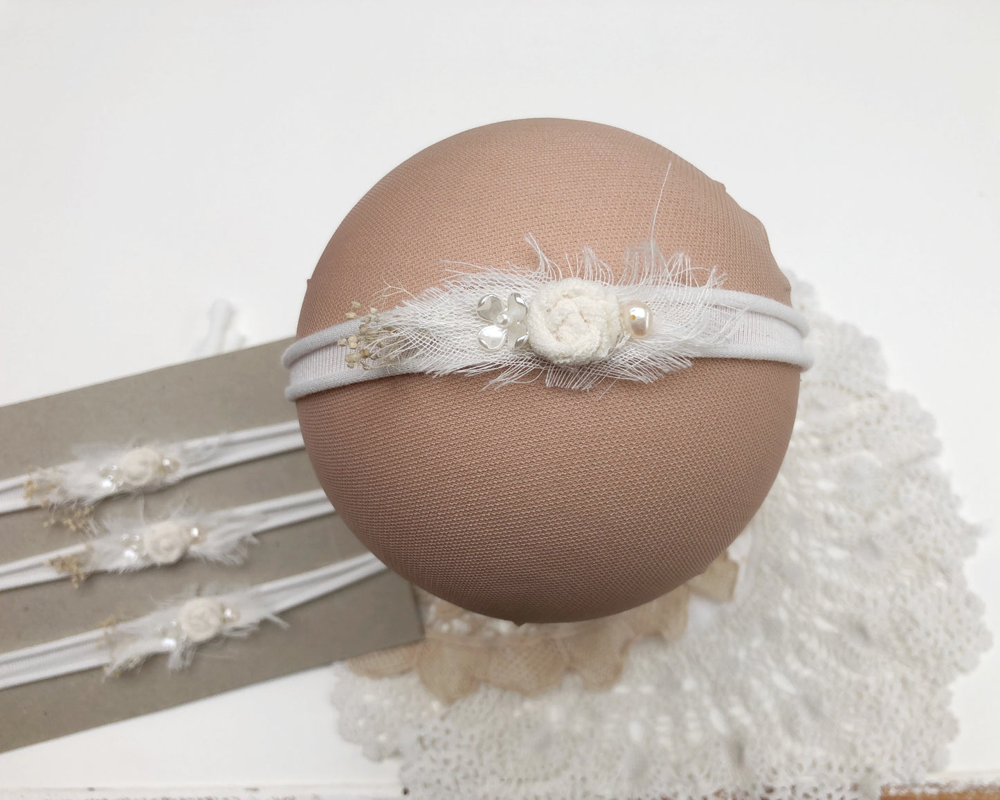 baby headband, newborn headband, baby photography, dainty delicate, baby props, newborn photo props, baby photography headband, leaf headband, baby leaf headband, ivory baby headband, baby flower headband