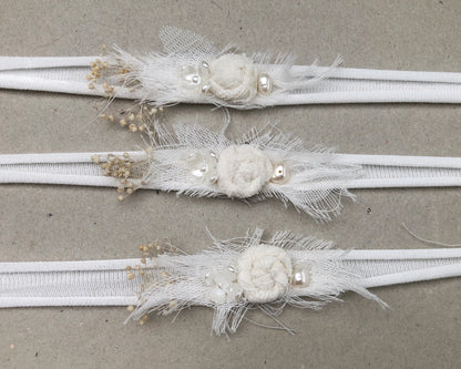 baby headband, newborn headband, baby photography, dainty delicate, baby props, newborn photo props, baby photography headband, leaf headband, baby leaf headband, ivory baby headband, baby flower headband